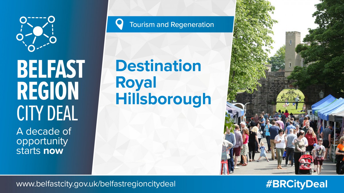 Image showing a picture of Royal Hillsborough and the words Destination Royal Hillsborough