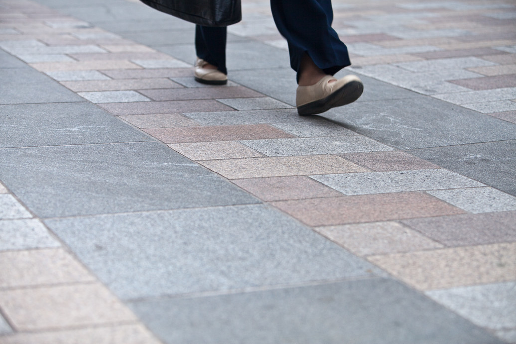 Image indicative of the style of a typical natural stone paving detail. 